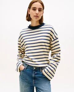 Женская полосатая толстовка с деталями в виде золотых пуговиц Tommy Hilfiger