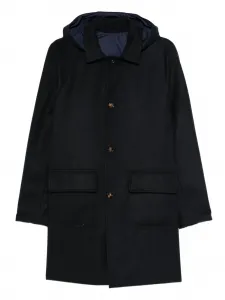 Пальто с капюшоном и карманами Kired, синий