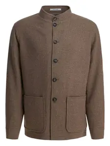 Пальто с накладными карманами и застежкой на пуговицы спереди TAGLIATORE, коричневый