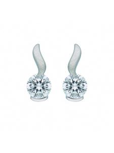 Adeliás Женские серьги-гвоздики из серебра 925 пробы с кубическим цирконием в серебре