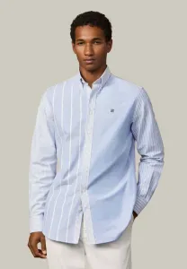 Рубашка в стиле пэчворк "наследие" Hackett London, Summer Blue