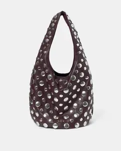 Многосекционная коричневая сумка через плечо Brownie, коричневый