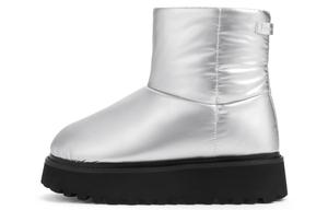 Зимние ботинки женские серебристые Charles&Keith