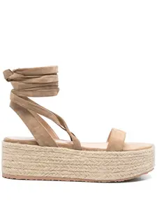 Замшевые эспадрильи Gianvito Rossi, коричневый