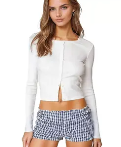Женский кардиган Shilo с рубчиком Edikted, белый