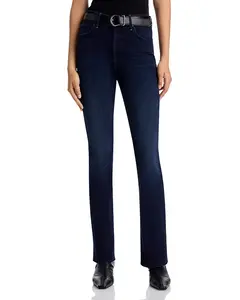 Джинсы средней посадки с низкой посадкой и укороченным кроем в караоке в Киото Mother, синий