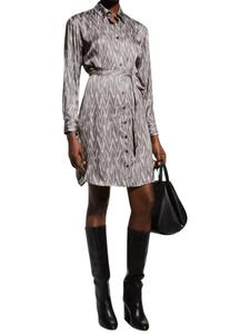 Платье Carter в сером цвете с узором «Зигзаг» Finley, цвет zig zag grey