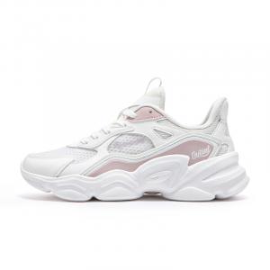 361° Нескользящие, дышащие, легкие, низкие повседневные туфли, женские, цвет "перо" белый, свежий розовый