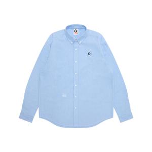 Рубашка на пуговицах с нашивкой *A Bathing APE Logo Aape, синий