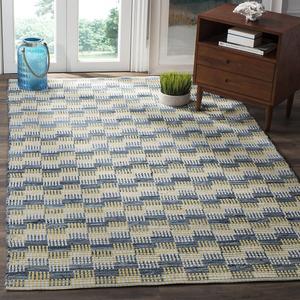 Ковер SAFAVIEH, 244 x 305 см, - коллекция Montauk - большой - Gold & Multi, ручной работы плоского плетения из хлопка, идеально для гостиной, спальни, офиса, столовой (MTK121B)