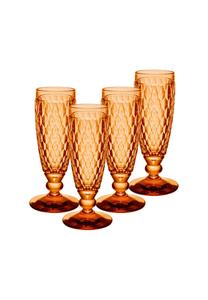 Бокалы для шампанского Villeroy & Boch Boston Coloured, 145 мл, 4 штуки, абрикосовый