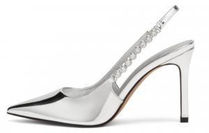 Свадебные туфли на тонком каблуке 9,1 см CHARLES&KEITH, Бордовый винный красный