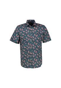 Рубашка из поплина-стрейча с цветочным узором Lerros, красный