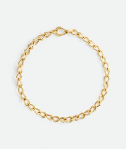 Fin chain necklace BOTTEGA VENETA, желтое золото