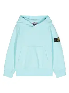 Худи с нашивкой Compass Stone Island Junior, синий