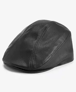 Мужская плоская кепка Ivy из искусственной кожи Scala, черный