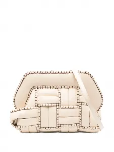 Маленькая клатч-сумка Tia Themoirè, белый