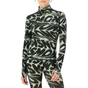 Базовый слой из мериносовой шерсти Cascade с длинными рукавами и воротником-стойкой - женский Mons Royale, Signal Lost Match