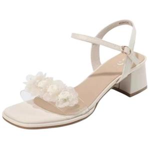 Сандалии на ремешках 5,2 см Женские JOSINY, Экрю