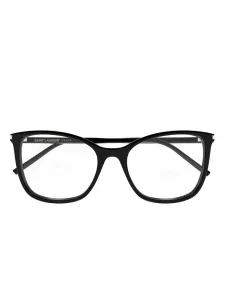 Геометрические очки Saint Laurent, черный