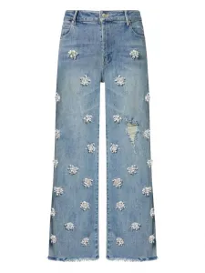 Джинсы Джуд с потертостями и декором Simkhai, синий