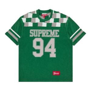 Майка Supreme Patchwork Yoke Football Top, зеленый