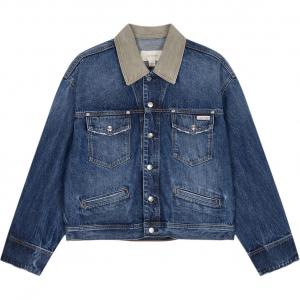 Calvin Klein Джинсовая куртка мужская тёмно-синяя, Dark Blue