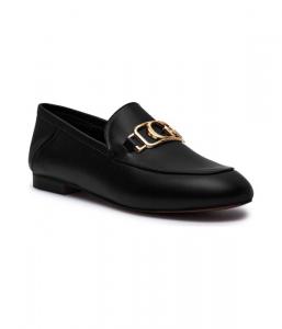 Мокасины кожаные Guess lord Martynas, черный