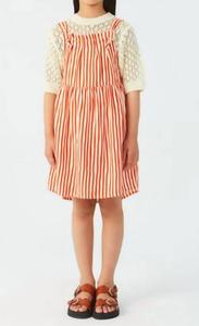 Детское платье-сарафан в красно-белую полоску Compañía Fantástica