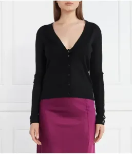 Шерстяной кардиган regular fit Patrizia Pepe, черный