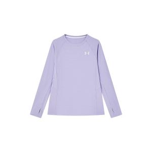 Футболка для начальной школы с круглым вырезом, средней высоты Under Armour, сиреневый