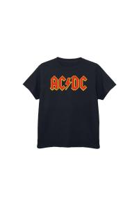Хлопковая футболка с логотипом AC/DC, черный