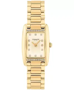 Женские часы-браслет Reese с позолоченным корпусом из нержавеющей стали, 20 мм COACH