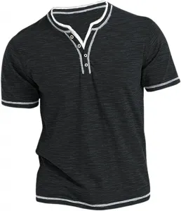 Мужская поло с коротким рукавом Henley Slim Fit Cotton MBDWWLC