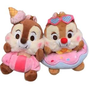 Плюшевая кукла Chip 'N Dale с надувным кругом для плавания и игрушечными трубами Disney