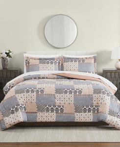 Комплект постельного белья Francesca Patchwork из 3 предметов Macy's, Taupe