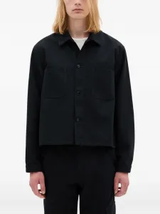 Рубашка-куртка свободного кроя Ann Demeulemeester, черный