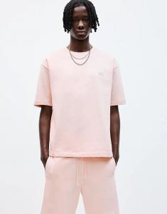 Толстовка Pull&Bear Stwd с короткими рукавами розового цвета