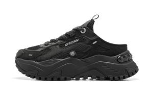 QIAODAN Нескользящие износостойкие низкие повседневные туфли женские черные