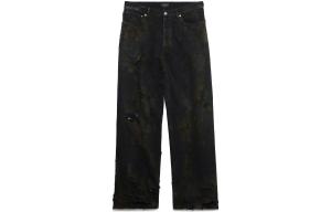 Джинсы мужские Balenciaga Destroyed, черный