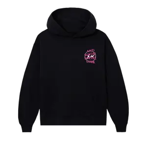 Худи Anti Social Social Club x Fragment Design Half Tone Logo 'Black/Pink', черный