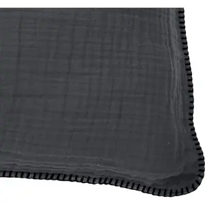 Декоративная подушка Nayla, однотонная, с молнией, чехол для подушки без наполнителя, 1 штука Done., Anthrazit + unifarben
