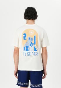 Футболка с принтом JORMYK TEE Jack & Jones, кремовый