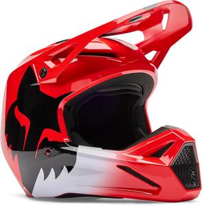 Мотоциклетный шлем Fox Racing Unisex V1 для мотокросса и бездорожья, Fluorescent Red Shield