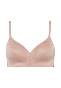 Футболка-Бюстгальтер the one np в красивом матово-глянцевом структурном образе Beedees, цвет nude