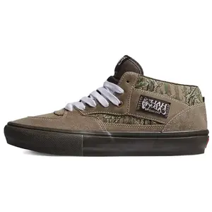 Кроссовки Vans Half Cab Skateboarding Shoes Unisex Low-top Green/Brown, зеленый