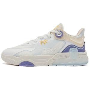 Кроссовки для скейтборда женские низкие  белый/тюль синий Qiaodan