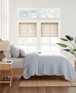 Комплект постельного белья Martha Stripe, 3 предмета, двусторонний, размер King/California King Levtex, Blue