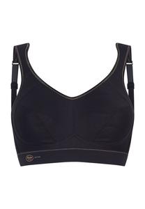 Спортивный бюстгальтер Extreme Control с сильной поддержкой и впитыванием влаги для женщин Anita, цвет 471 Schwarz/ Gold