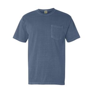Плотная футболка с карманами Comfort Colors, окрашенная в готовом виде, цвет Blue Jean